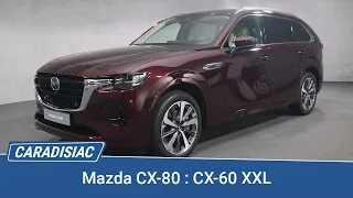 Presentation - Mazda CX-80 : la version XXL du CX60 qui n'en a pas l'air