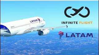 Infinite flight | Curitiba to São Paulo | Latam A319 TIMELAPSE