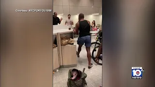 McDonald's brawl in NYC caught on camera
