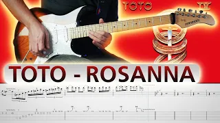 TOTO Rosanna Guitar Playthrough with TABS!