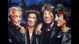 The Rolling Stones  -  Living In A Ghost Town (Great Paintings)