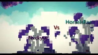 Minecraft Skybounds Dino Islands / 1v1 against HorseIsBae