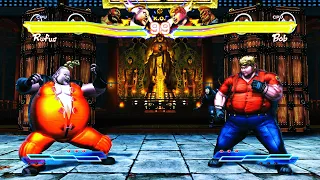 Rufus & Zangief vs Bob & Jack X (Hardest) Street Fighter X Tekken