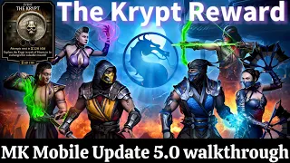 The Krypt MK Mobile Update 5.0 Review & Gameplay | The Krypt Getaway Normal + Rewards