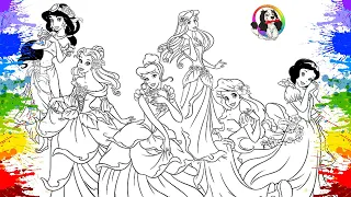 DESENHOLANDIA PINTANDO DESENHOS DAS PRINCESAS DA DISNEY EM PORTUGUÊS | FILME DE ANIMAÇÃO DA DISNEY