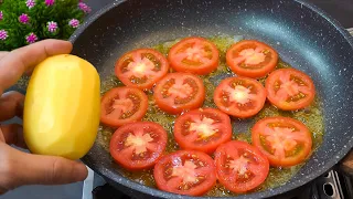 Just Add Eggs With Potatoes Its So Delicious/ Simple Breakfast Recipes/ 2 Tomato with 4 Eggs