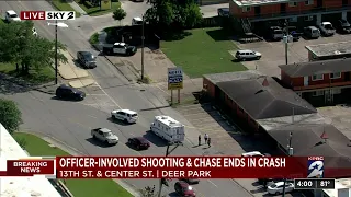 Officer involved shooting and chase ends in Deer Park