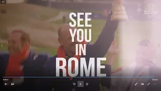 See you in Rome - Ryder Cup 2023