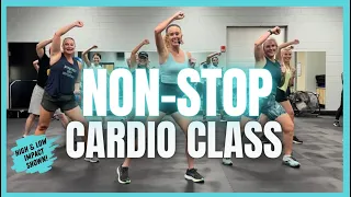 NON-STOP CARDIO CLASS 🔥 45 MIN 🔥 CALORIE TORCHER 🔥 HIGH & LOW IMPACT SHOWN 🔥 AWESOME MUSIC 🔥