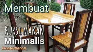 membuat kursi makan minimalis.