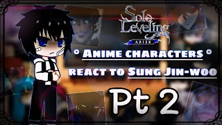 React to sung jin woo [2] | Solo leveling anime reaction