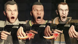 EVERY GTA 5 CHARACTER SCREAMING