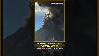 Massive column of smoke erupts from Mexico's Popocatepetl volcano | WION Shorts