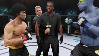 Bruce Lee vs. Bender (EA Sports UFC 2) - CPU vs. CPU - Crazy UFC 👊🤪