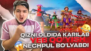 QIZBOLAN OLDIDA KARILAB YEB QO'YISH NECHPUL BO'LYABDI 😱😂 1vs1 TDM #pubgmobile