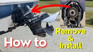 How To Remove & Install Mercury Out Drive / bell housing ( Replace Bellows )