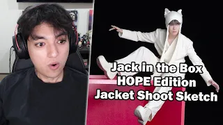 J-Hope Jack in the Box HOPE Edition Jacket Shoot Sketch - Reaction