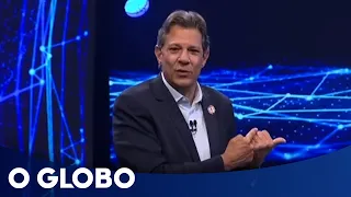 Haddad lembra que Tarcísio é carioca em debate: 'Biscoito, como vocês chamam lá no Rio'