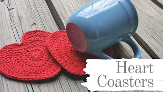 Crochet Heart Coasters Easy Tutorial | Beginner Friendly | Trendy Simple Coasters Free Pattern