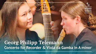 Georg Philipp Telemann: Concerto for Recorder and Viola da Gamba in A minor, TWV 52:a1