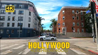 Driving Hollywood Neighborhood - Los Angeles, California 2024