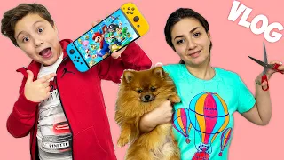 КАК мы СНИМАЕМ ВИДЕО В Tik Tok? НОВАЯ СТРИЖКА у СОБАКИ Габби! КУПИЛИ Nintendo Switch! Влог от Кикидо