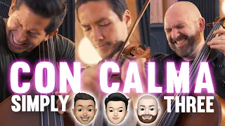 Con Calma - Daddy Yankee & Snow (violin/cello/bass cover) - Simply Three | STUDIO SESSIONS