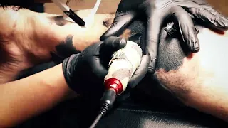 cinematic tattoo video B-Roll geometric tattoo blackwork tattoo