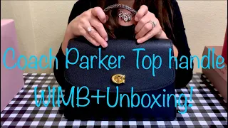 Coach Parker Top Handle WIMB+ Unboxing! Royal Albert Miranda Kerr!