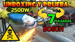 Amoladora de 7" (18cm)-Bosch-GWS 25 180-HEAVY DUTY. UNBOXING