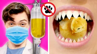 How To Sneak Pets Into The Hospital || Funny Pet Pranks And Hacks