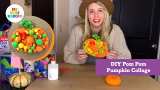 Easy Kids Halloween Pumpkin Collage Craft Tutorial 🎃 - Kid Made Modern