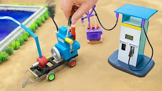 Top the most creatives science projects Sunfarming! making miniature for water pump|diy petrol pump