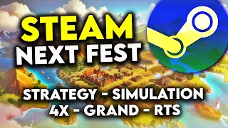 STEAM NEXT FEST 2023 - 7 Brilliant New STRATEGY Games To Try! (October 2023)