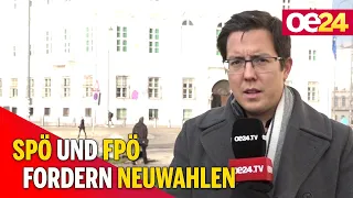 SPÖ und FPÖ fordern Neuwahlen