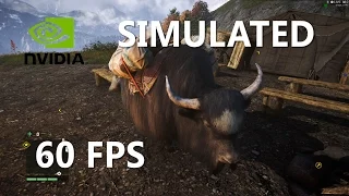 Far Cry 4 Fur Simulated VS ON VS OFF [60 FPS]