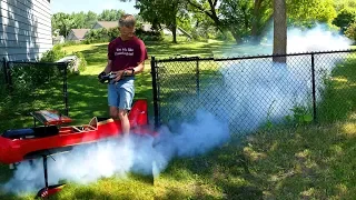 Testing my new "Bad Dog Smokes" Fan-Spray Smoke Nozzles - June 10th, 2017