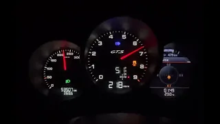 Porsche Boxster GTS PDK 981 0-255 km/h Acceleration