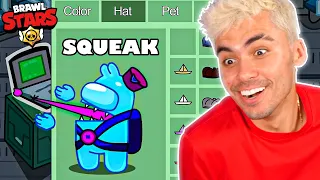 SQUEAK NO AMONG US!! BRAWL STARS ANIMAÇÕES ENGRAÇADAS...