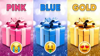 Choose Your Gift 💖💙💛 || 3 Gift box challenge 2 good 1 bad  #pickonekickone #wouldyourather #3giftbox