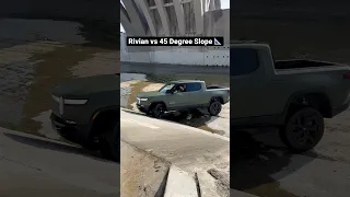 Rivian Electric Truck Attempts 45 DEGREE Climb! 📐😳