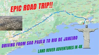 Epic Drive from Sao Paulo to Rio de Janeiro, Brazil 4K