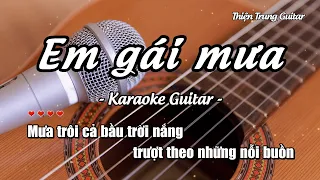 Karaoke Em gái mưa - Guitar Solo Beat | Thiện Trung Guitar