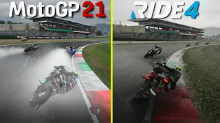 MotoGP 21 vs Ride 4 PS5 4K 60 fps Graphcis Comparison