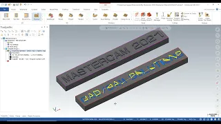 MasterCAM Tutorial #116 | How to Mill Engraving TEXT Toolpath
