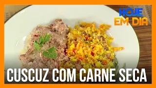 Chef Guga Rocha ensina a fazer carne de sol na nata e farofa de cuscuz