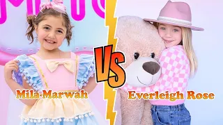 Mila Marwah (The Anazala Family) VS Everleigh Rose Transformation 👑 New Stars From Baby To 2024