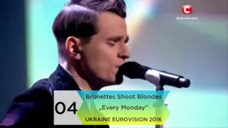 Eurovision 2016 - Ukraine National Selection - My top 6 (of Grand Final; w/ comments in description)