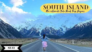 SOUTH ISLAND NEWZEALAND Travel Vlog/EPIC  Road Trip begins Christchurch to Queenstown LETS GO