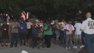 Candlelight vigil for Erik Fountano